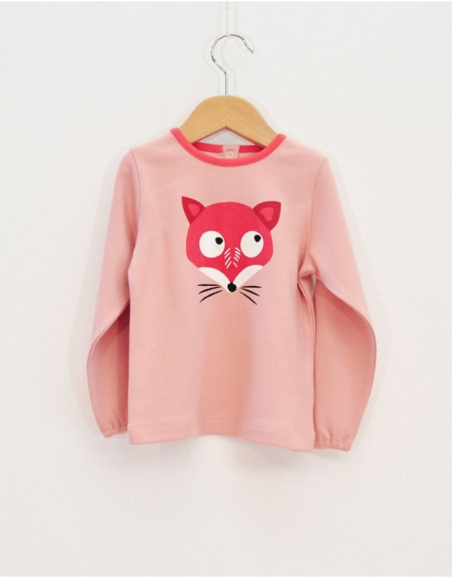 lqdc t-shirt-rose-veloute